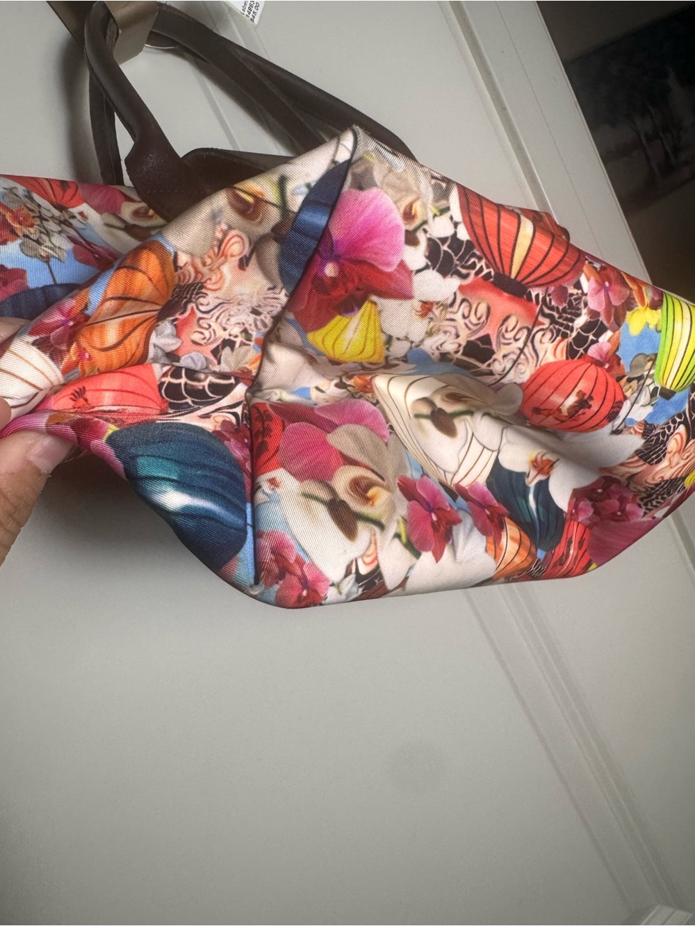 Limited edition Longchamp x Mary Katrantzou Le Pliage tote bag - Picture 13 of 16